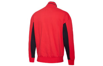 Chaqueta deportiva con cremallera “A medida para el deporte”, color rojo, blanco y negro