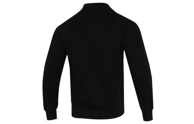 Chaqueta deportiva con cuello alto y logo retro icónico T7 en negro