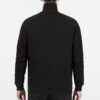 Chaqueta deportiva con cuello alto y logo retro icónico T7 en negro