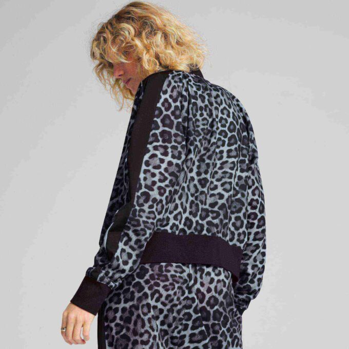 Chaqueta deportiva con estampado animal T7 Leopard Luxe para mujer Chaqueta deportiva con estampado animal T7 Leopard Luxe para mujer
