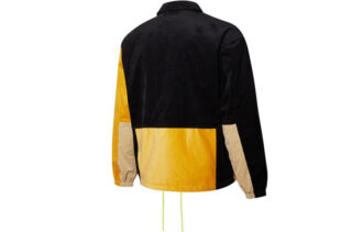 Chaqueta deportiva de pana con logotipo en negro