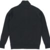 Chaqueta deportiva de punto con cuello alto para hombre, color negro