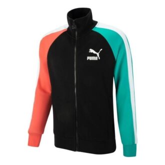 Chaqueta deportiva icónica T7 DK “Negro Azul Rojo”