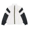 Chaqueta deportiva informal con estampado bronceado blanca