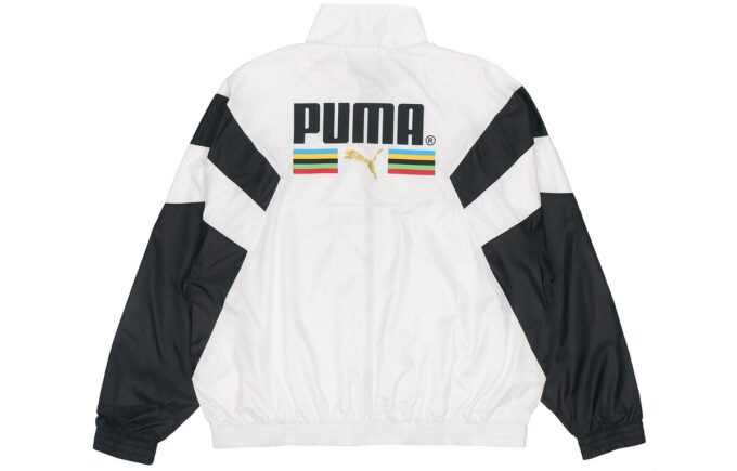 Chaqueta deportiva informal con estampado bronceado blanca