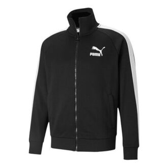 Chaqueta deportiva informal de punto negra