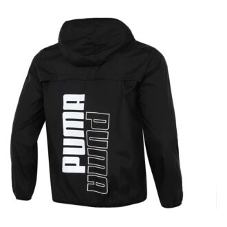 Chaqueta deportiva informal deportiva resistente al viento para correr, color negro