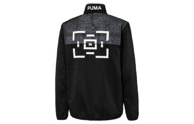 Chaqueta deportiva PUMA x Les Benjamins “Negro, Blanco y Gris”