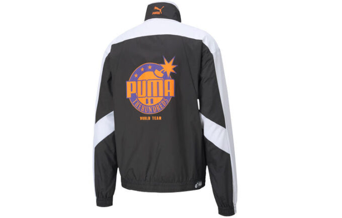 Chaqueta deportiva PUMA x The Hundreds “Negro, Blanco y Naranja”