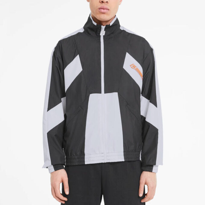 Chaqueta deportiva PUMA x The Hundreds “Negro, Blanco y Naranja”