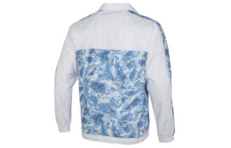 Chaqueta deportiva tejida cortavientos Mountain Aop con logotipo blanco