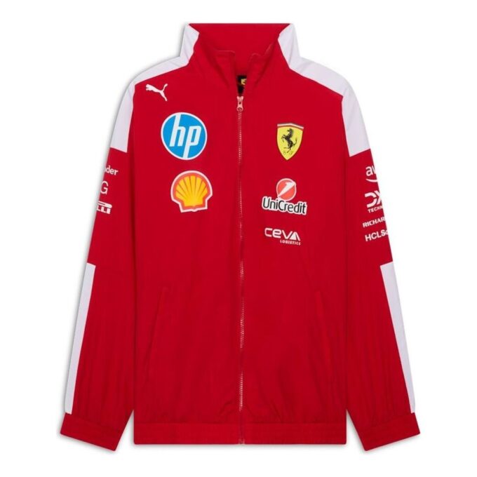 Chaqueta extragrande PUMA x Scuderia Ferrari 2025 Drivers T7 “Cereza oscuro”