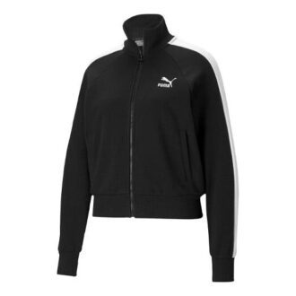Chaqueta icónica de cuello alto con estampado del logotipo T7 (WMNS) en color negro