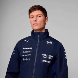 Chaqueta impermeable para hombre réplica Williams Racing 2025