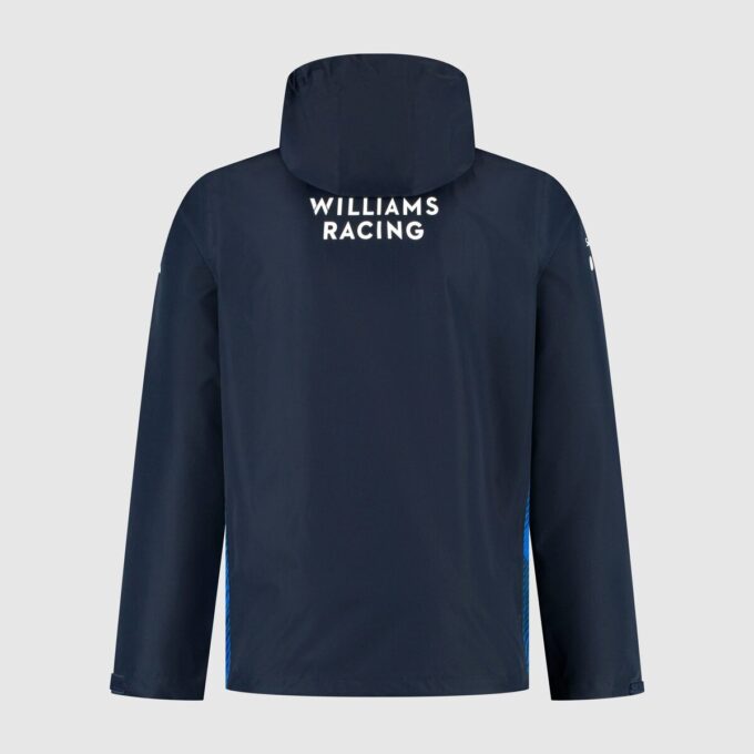 Chaqueta impermeable para hombre réplica Williams Racing 2025 Chaqueta impermeable para hombre réplica Williams Racing 2025