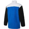 Chaqueta informal con cuello alto y puños en azul y blanco