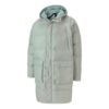 Chaqueta larga clásica de plumas “Gris-Verde”