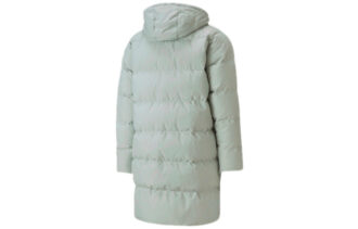Chaqueta larga clásica de plumas “Gris-Verde”