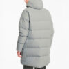 Chaqueta larga clásica de plumas “Gris-Verde”