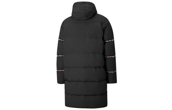Chaqueta larga clásica de plumas “negra”