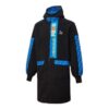 Chaqueta larga de forro polar “azul y negra”