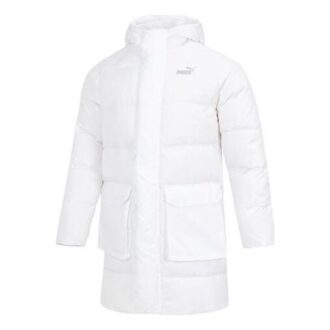 Chaqueta larga de plumas “blanca”