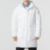 Chaqueta larga de plumas “blanca”