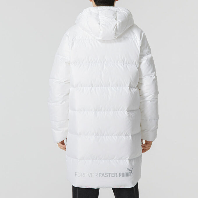 Chaqueta larga de plumas “blanca”