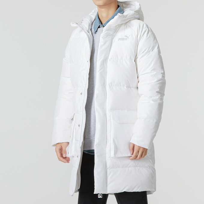 Chaqueta larga de plumas “blanca”