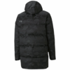 Chaqueta larga de plumas de camuflaje “negra”