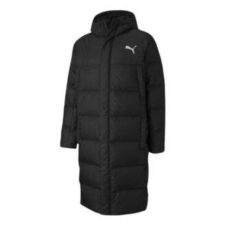 Chaqueta larga de plumas oversize “Negro y blanco”