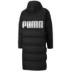 Chaqueta larga de plumas oversize “Negro y blanco”