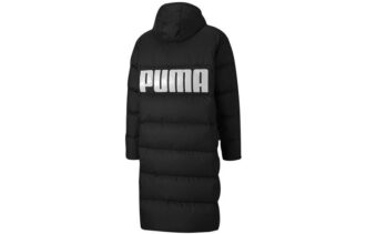 Chaqueta larga de plumas oversize “Negro y blanco”