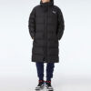 Chaqueta larga de plumas oversize “Negro y blanco”