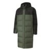 Chaqueta larga de plumas oversize “Verde Negro”