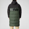 Chaqueta larga de plumas oversize “Verde Negro”