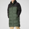 Chaqueta larga de plumas oversize “Verde Negro”