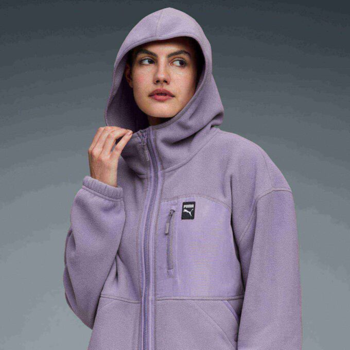 Chaqueta polar con capucha para mujer Chaqueta polar con capucha para mujer