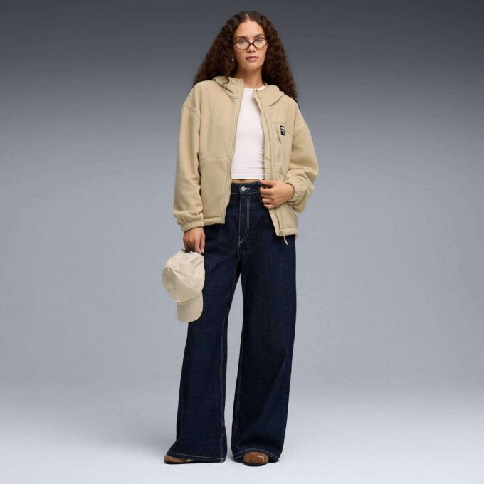 Chaqueta polar con capucha para mujer Chaqueta polar con capucha para mujer