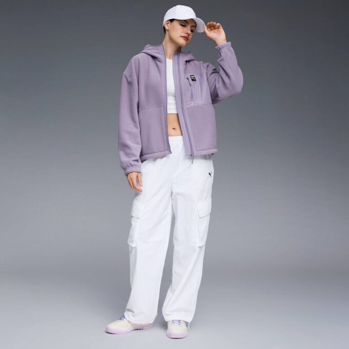 Chaqueta polar con capucha para mujer Chaqueta polar con capucha para mujer