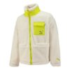 Chaqueta Sherpa con bolsillo de parche “Blanca”