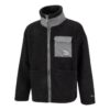 Chaqueta Sherpa con bolsillo de parche “Negra”