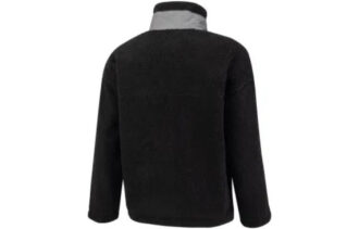 Chaqueta Sherpa con bolsillo de parche “Negra”