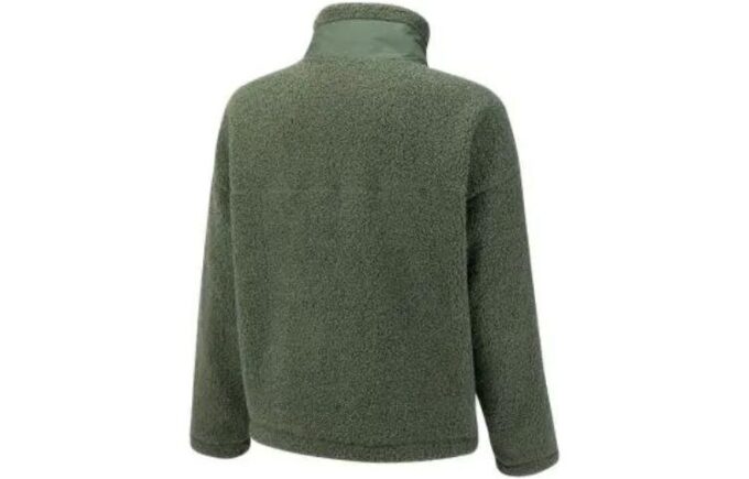 Chaqueta Sherpa con bolsillo de parche “Verde”