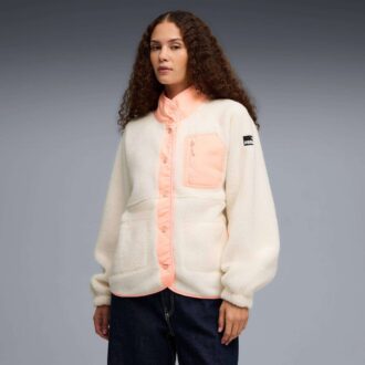 Chaqueta Sherpa de forro polar para mujer
