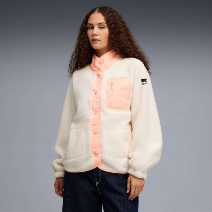Chaqueta Sherpa de forro polar para mujer Chaqueta Sherpa de forro polar para mujer
