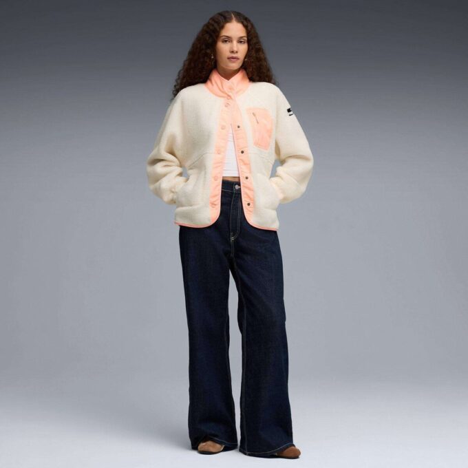 Chaqueta Sherpa de forro polar para mujer Chaqueta Sherpa de forro polar para mujer