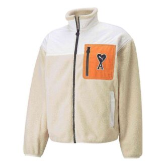 Chaqueta Sherpa PUMA x Ami “Beige”