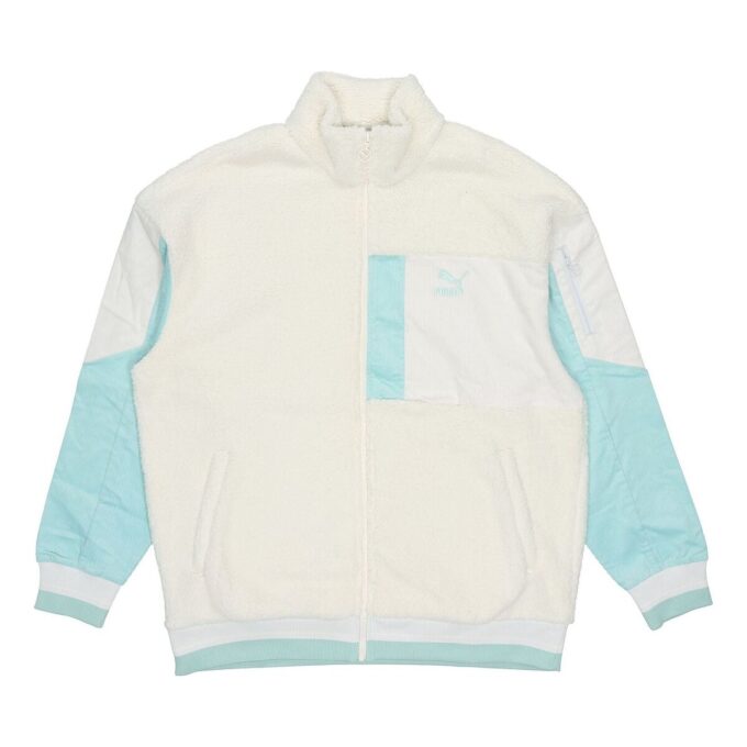 Chaqueta Sherpa Retro “Azul Beige”