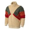 Chaqueta Sherpa Retro Block “Marrón Rojo Verde”